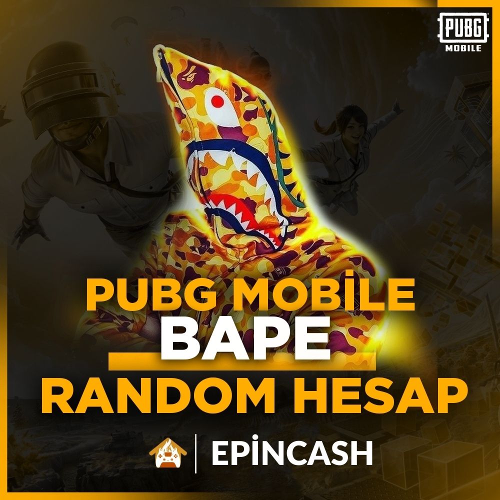 BAPE PUBG MOBİLE RANDOM HESAP BAPE PUBG MOBİLE RANDOM HESAP